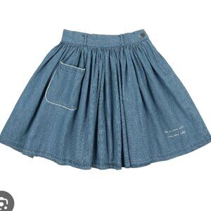 Coco blanc denim skirt